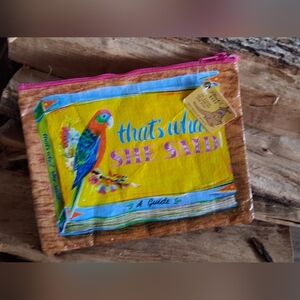 Colorful Bird-Themed Pouch